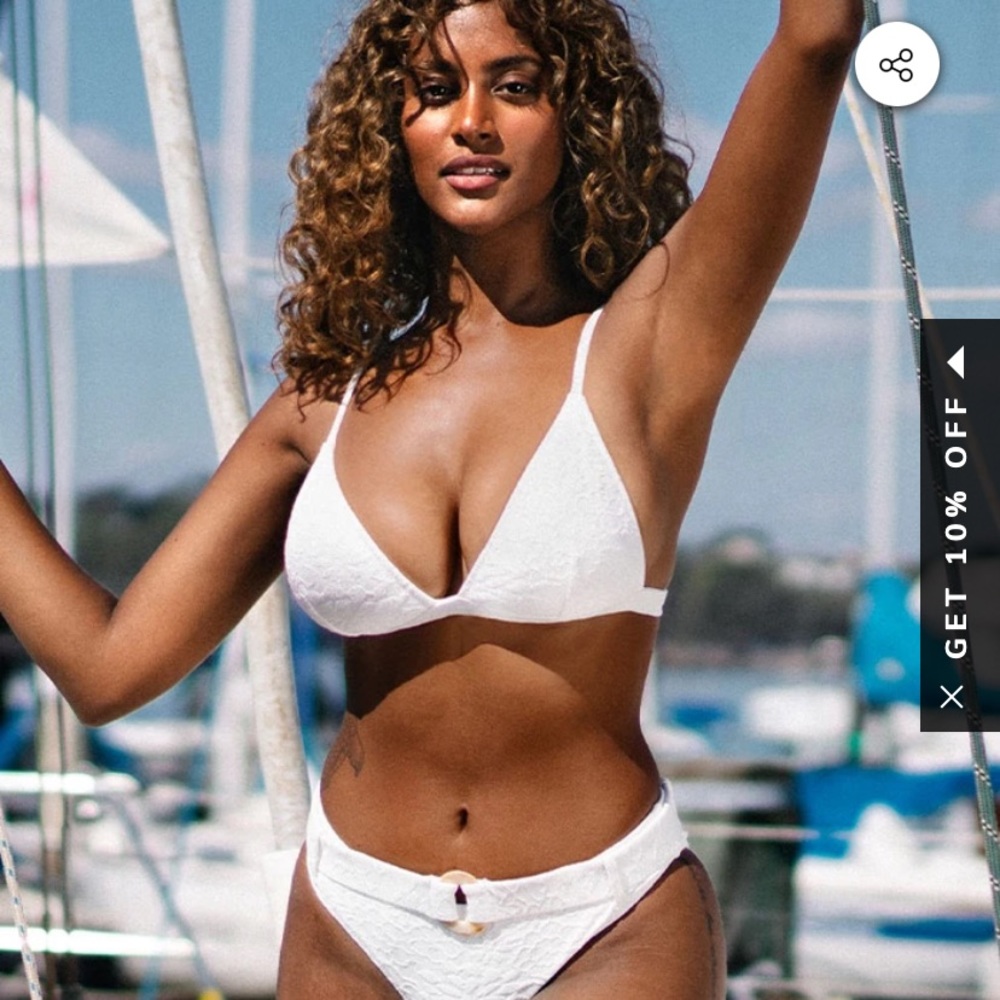 Alaia White Belted Bikini